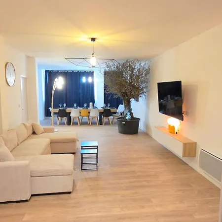 Le Magnifique, 15 Personnes, Garage, 3 Minutes A Pied Du Sanctuaire Et Gare Appartement *